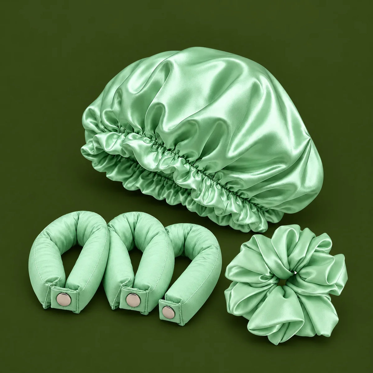 chouchou_bonnet_bigoudis Vert d'eau