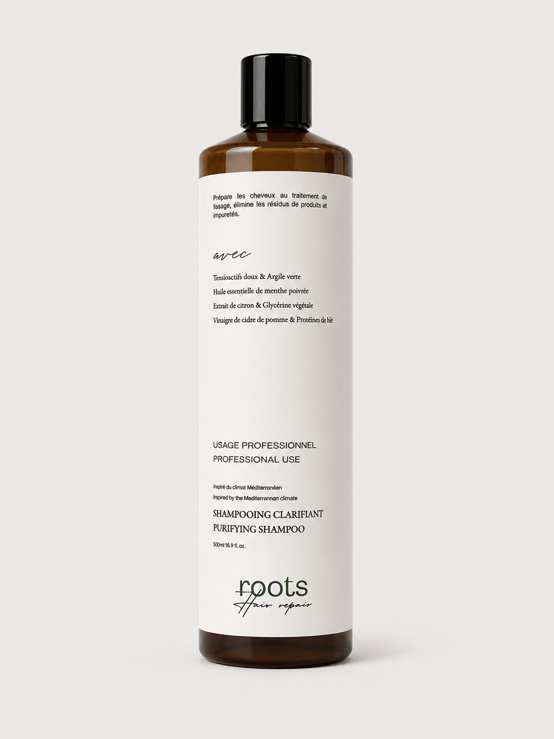 Shampoing Clarifiant – Format Professionnel / Familial – 500ml - Roots